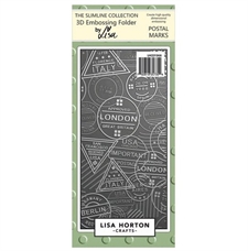 Lisa Horton Crafts Embossing Folder - Postal Marks